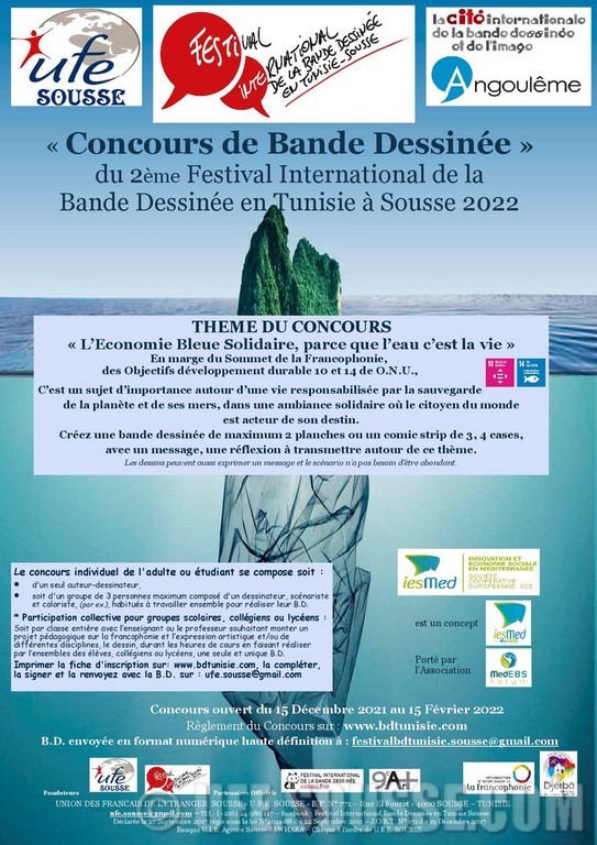 concours festival BD TUNISIE - économie bleue solidaire et sociale